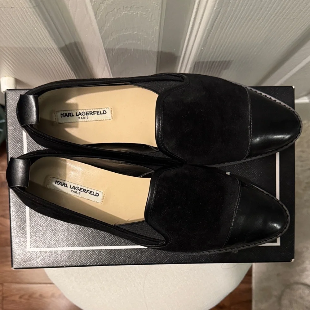 Karl Lagerfeld Black Women's Flats - Picture 3 of 9